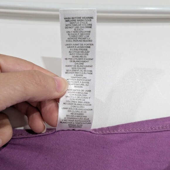 Avon Lace Trim Tank Top Mauve Size 2X - Picture 3 of 4